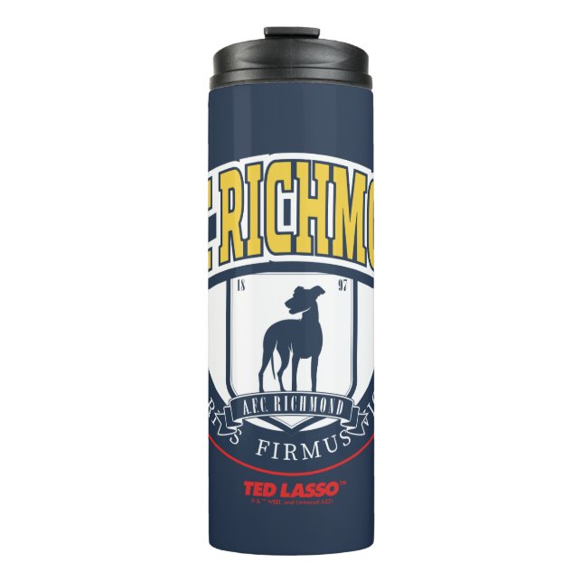 Garrafa Térmica Ted Lasso | AFC Richmond Crachá do círculo atlétic (Frente)