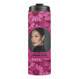 Garrafa Térmica Tema de Margarida Menina Aniversário Personalizado