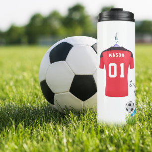 Garrafa Térmica Tema do futebol   Personalizado
