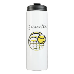 Garrafa Térmica Tênis Ball Voando Sobre O Esporte Personalizado Lí