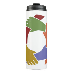 Garrafa Térmica Térmica da Mão Colorida Tumbler