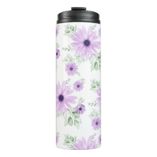 Garrafa Térmica Térmica Floral de Primavera Botânica Colorida