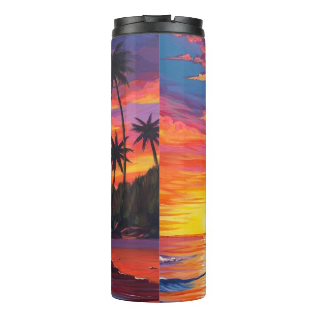 Garrafa Térmica Térmica Tropical Sunset Tumbler (Verso)