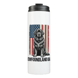 Garrafa Térmica Terra Nova Pai Cão Patriótico Vintage