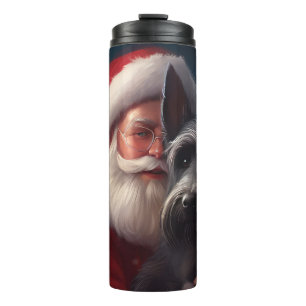 Garrafa Térmica Terrier Santa Claus Festivo Natal