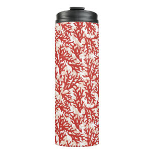 Garrafa Térmica Teste padrão 2 do coral vermelho