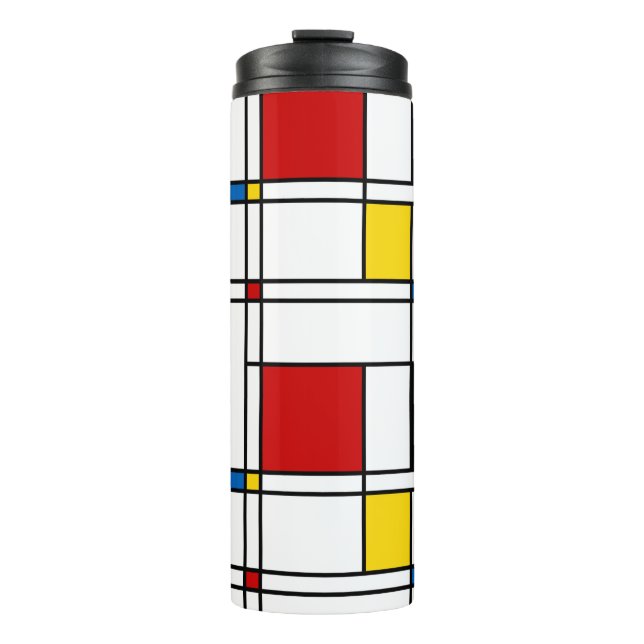 Garrafa Térmica Teste padrão de de Stijl (Frente)