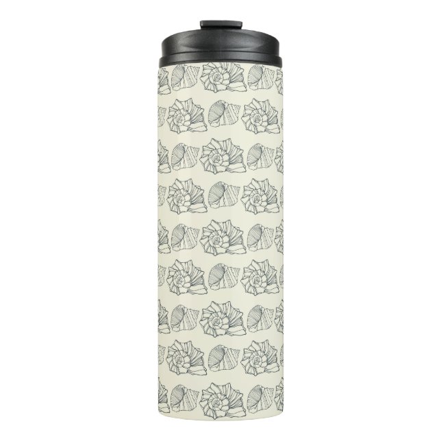 Garrafa Térmica Teste padrão decorativo dos escudos (Frente)
