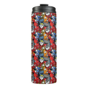 Garrafa Térmica Teste padrão do patinete dos gatos & dos cães