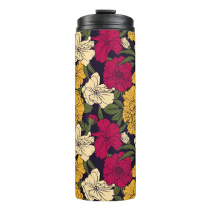 Garrafa Térmica Teste padrão floral elegante
