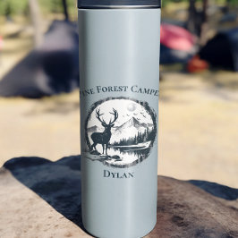 Garrafa Térmica Texto e nome personalizados das árvores e montagen