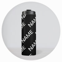 Texto Personalizável | Preto e Branco Moderno e Ou