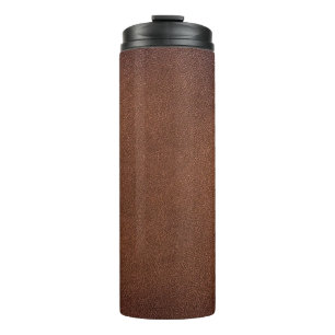 Garrafa Térmica Textura autêntica de couro, fundo genuíno.