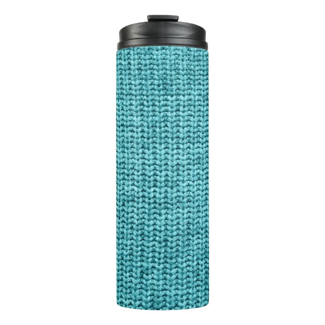 Garrafa Térmica Textura azul-purista (Frente)