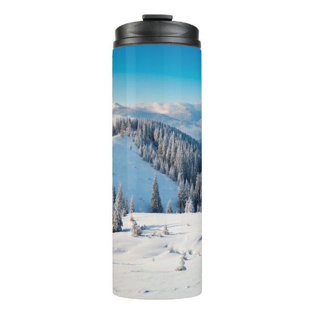 Garrafa Térmica Textura de madeira ou fundo de madeira de resgata  (Frente)