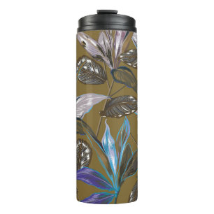 Garrafa Térmica Textura de parede antiga com fissuras, fundo retrô