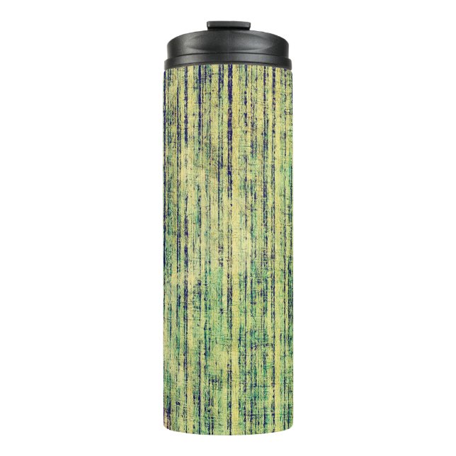 Garrafa Térmica Textura longa envelhecida. Com padrões de cores di (Frente)