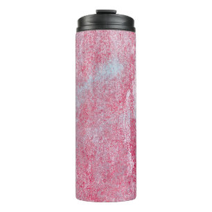 Garrafa Térmica Textura metálica com arranhões e abstrato de fissu