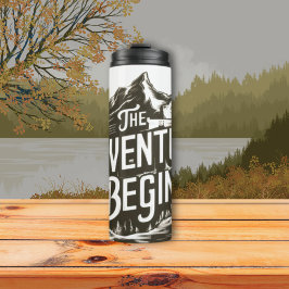 Garrafa Térmica The Adventure Begins Tumbler - Thermal Travel