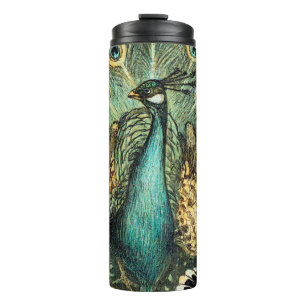 Garrafa Térmica Theo Van Hoytema Vintage Peacock Open Wings Peafow