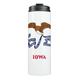 Garrafa Térmica Thermal Tumbler com bandeira de Iowa, EUA