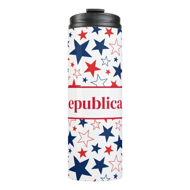 Garrafa Térmica Thermal Tumbler Patriotic Stars Republicano (Frente)