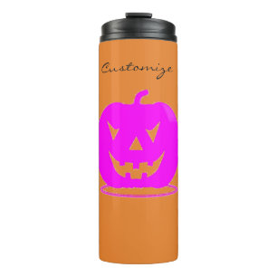 Garrafa Térmica Thunder_Cove Rosa Jack o'lantern Halloween