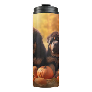 Garrafa Térmica Tibetano Mastiff Puppy Autumn Delight Pumpkin