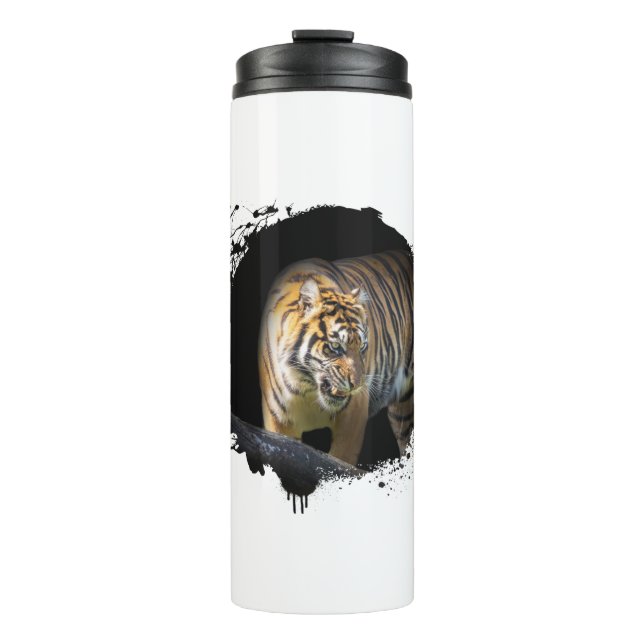 Garrafa Térmica Tigre Animal Vie Sauvage Jungle Nature Liberté (Frente)