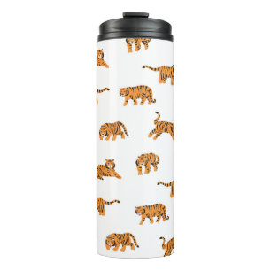 Garrafa Térmica Tigre japonês - mão de vintage sem descontinuidade