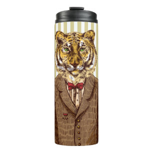 Garrafa Térmica Tigre no desgaste da noite
