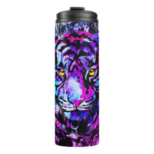 Garrafa Térmica Tigre térmico azul Caneca de viagem Tigre