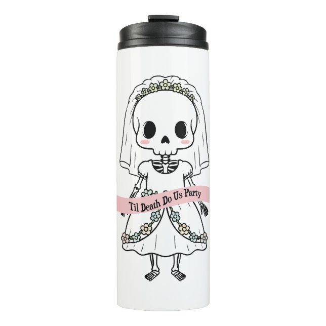 Garrafa Térmica Til Death Do U Party Halloween (Frente)