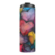 TINTA COLORIDA DE ÁLCOOL CRACKADA OLHAR CORAÇÕES D