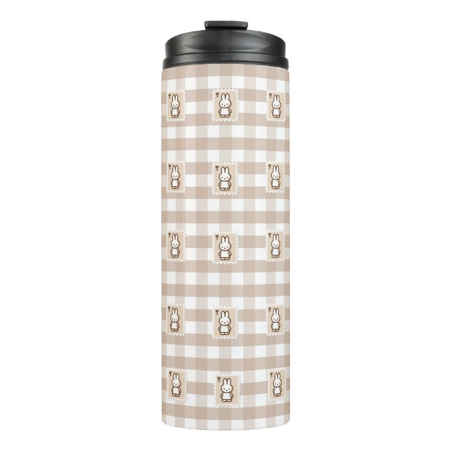 Garrafa Térmica Tiny latte gingham stamps (Frente)