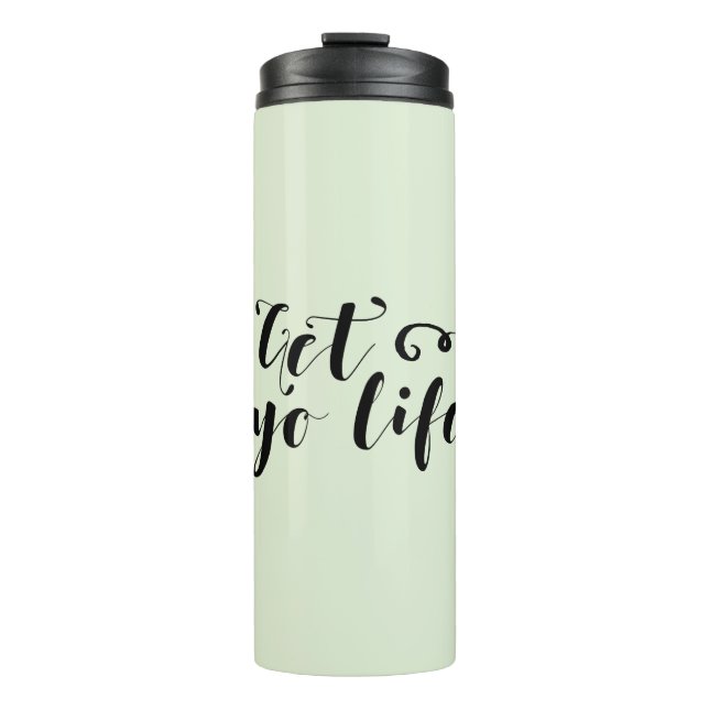 Garrafa Térmica Tipografia da sua vida (Frente)