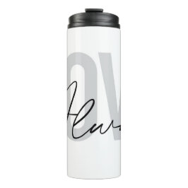 Garrafa Térmica Tipografia moderna, simples, urbana "Love Always"