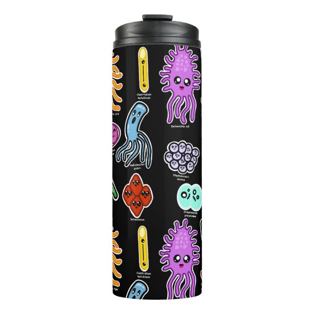 Garrafa Térmica Tipos De Bactérias (Frente)