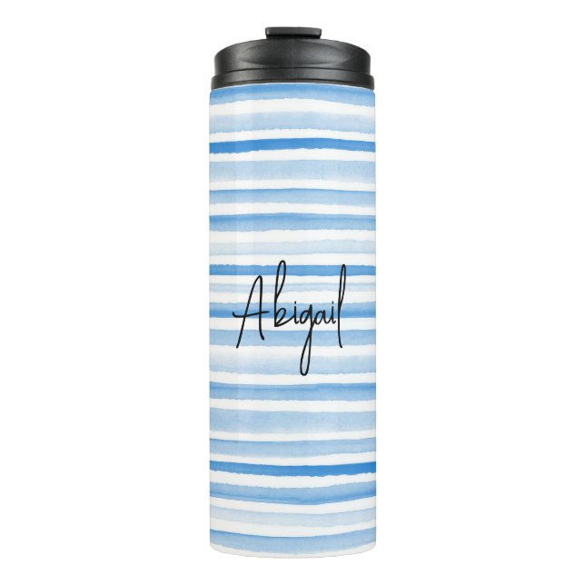 Garrafa Térmica TIravel Mug personalizado de aquarela (Frente)