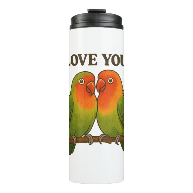 Garrafa Térmica Together Forever Lovebirds Thermal Tumbler (Frente)