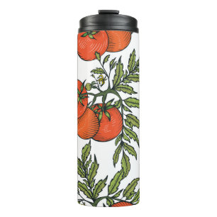 Garrafa Térmica Tomato Vintage: Ilustração do Mercado de Fazendas.