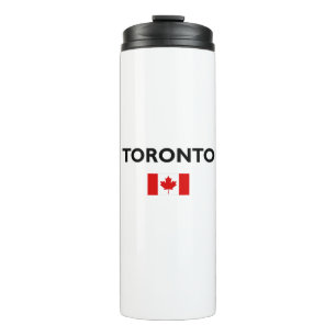 Garrafa Térmica Toronto Canadá Flag Light-Color