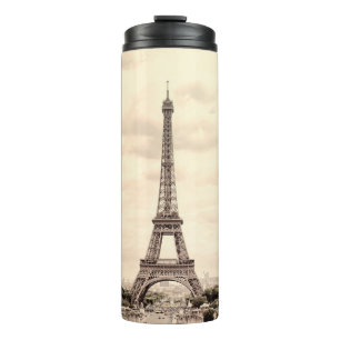 Garrafa Térmica Torre Panorama Eiffel em Paris. França. Vintage vi
