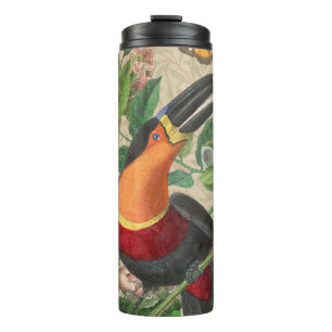 Garrafa Térmica Toucan Jungle Tropical Bird Beauful Antiguidade
