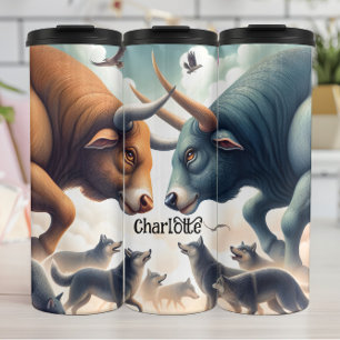 Garrafa Térmica Touros e Lobos: Um Alavanca Tenso