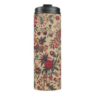 Garrafa Térmica Trabalho de Agulha Antigo Floral para Móveis