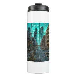 Garrafa Térmica Trabalho de arte de Gerado por AI Distópio de Cida