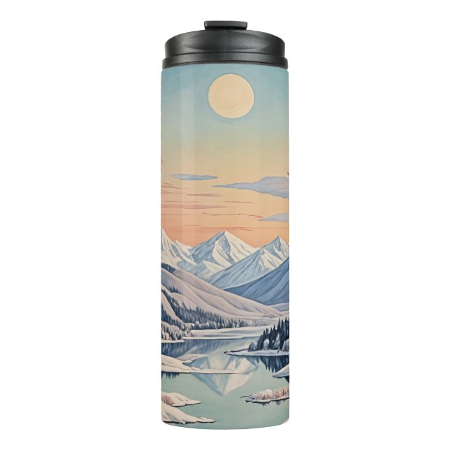 Garrafa Térmica Tranquilidade do inverno (Frente)