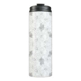 Garrafa Térmica Transparent Grid Overlay – Editable PNG Texture