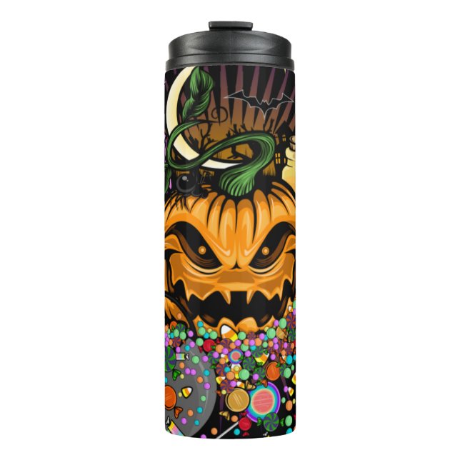 Garrafa Térmica Tratamentos de Halloween (Frente)